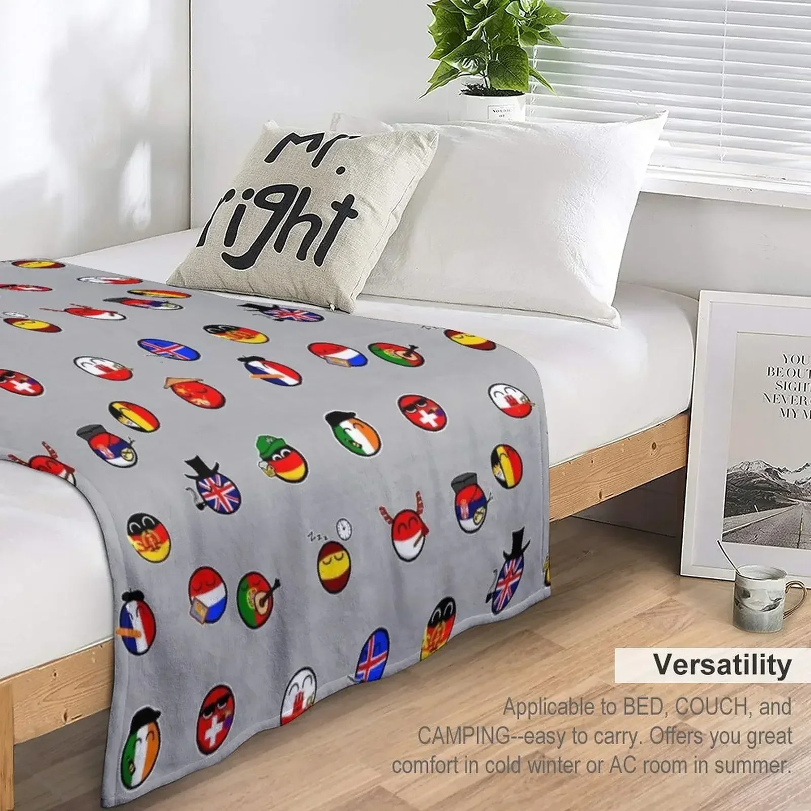 Пушистое одеяло Countryballs