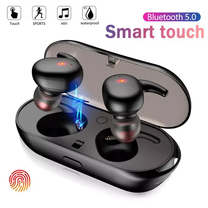 

Original TWS Y30 Wireless Headphones 5.0 Smart Phone Bluetooth Earphones Touch control 9D Sound Earbuds Noise Cancelling Headset