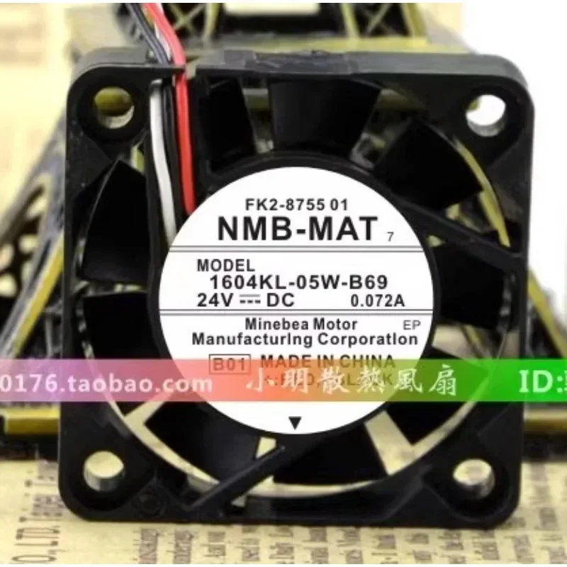 Фото Новый вентилятор для NMB 1604KL-05W-B59 24V 0.072A 4CM 4010, бесшумный вентилятор для охлаждения оборудования 40*40*10 мм №1