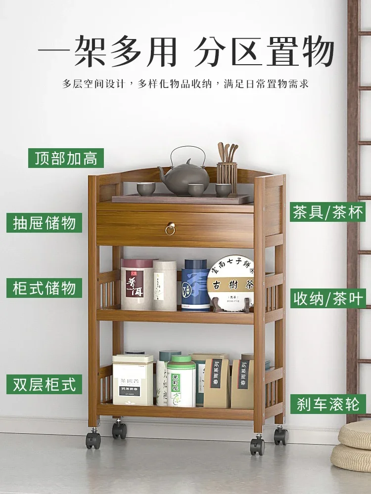 Книжная полка напольный шкив твердая древесина домашнее настольное хранилище