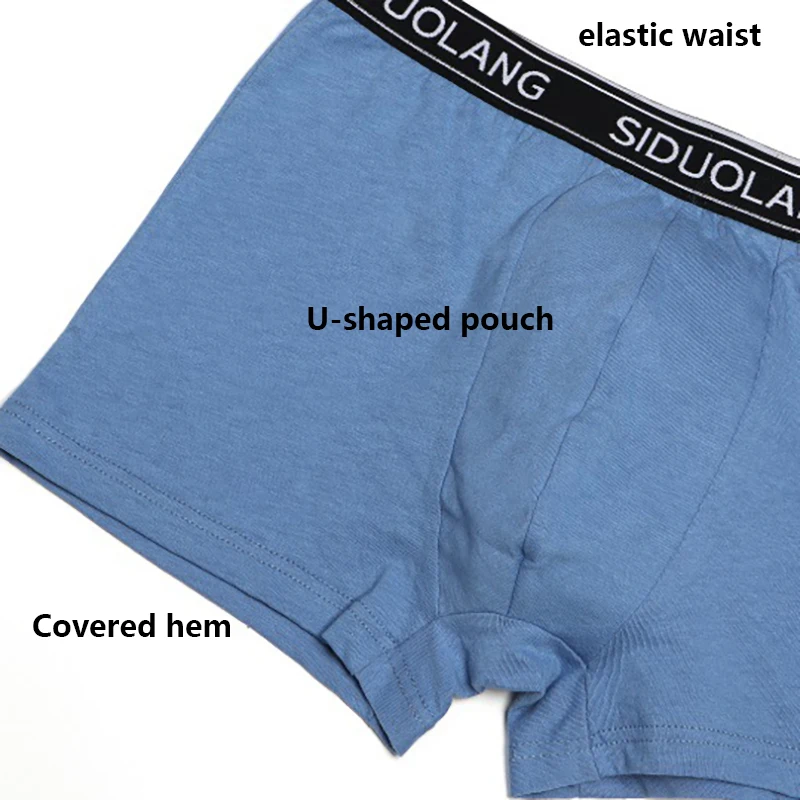 Organic Cotton Men Underwear Boxers Cuecas Boxers Mens Boxer Homme Man Boxershorts Male Panties Calzoncillos 5Pcs/lot wholesale