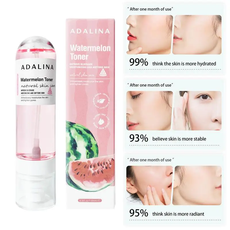 

Watermelon Toner 100ml Niacinamide Serum Glow Pink Juice Hydrating Moisturizer Oil Free Amino Acid Rich Spot Essence Skin Care