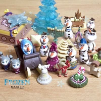 disney original anime figurine frozen olaf boy girl toys christmas gift kawaii model cute action figures dollhouse