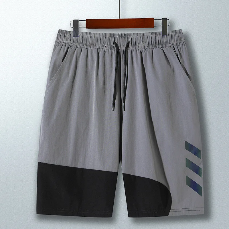 

Fitness Shorts Men's Fast Drying Man Loose Breathable Capris Sports Pants Colorful Reflective GYM Workout Jogging Shorts Men