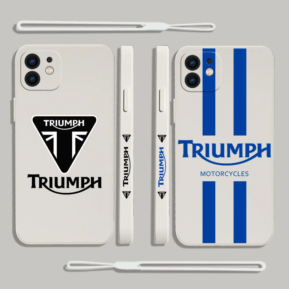 

Triumphs Motorcycle Phone Case For Xiaomi Redmi Note 12 11 11T 10 10S 9 Pro Plus 10C 9A K40 K50 K60 4G 5G With Hand Strap