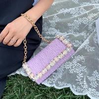 mbti vintage sac a main femme fashion 2022 elegant lace chain women shoulder bag concise banquet solid hasp bolso mujer
