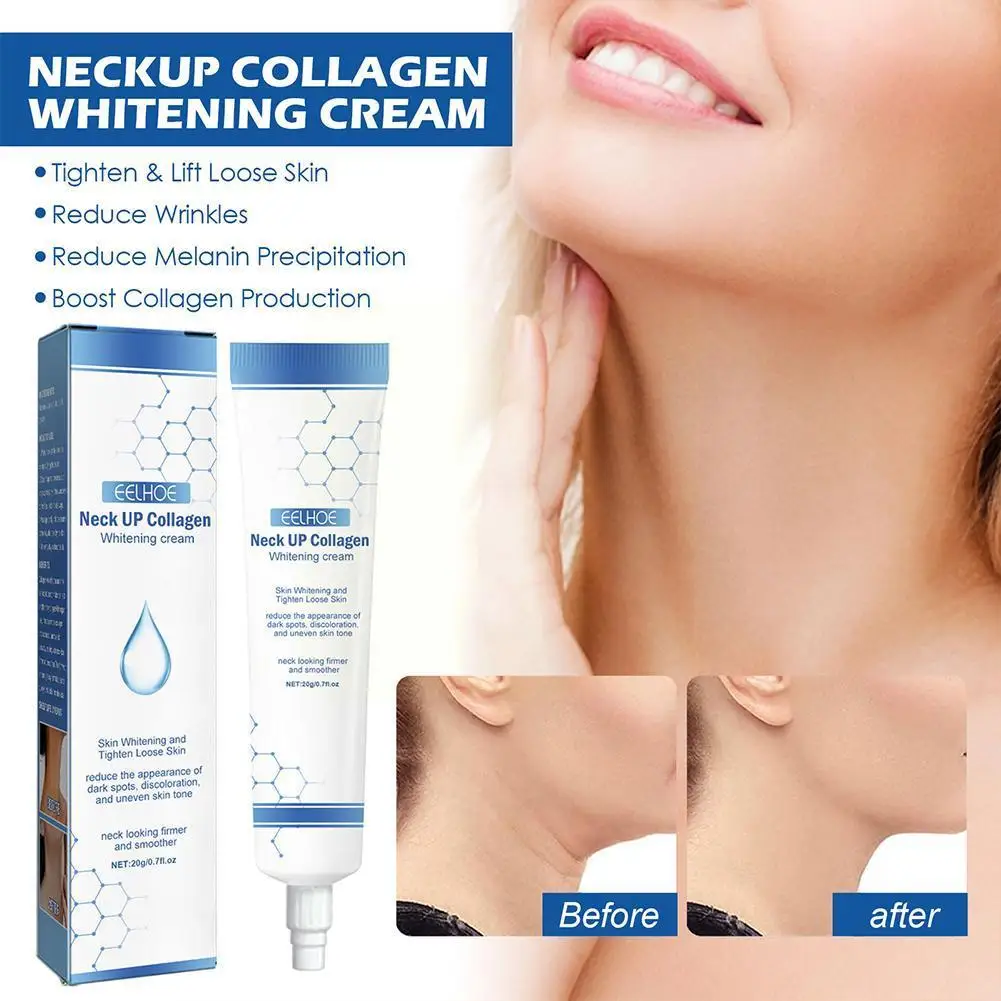 

20g Face And Neck Cream Neckline Cream Wrinkle Smooth Beauty Skin Whitening Cream Becomes Wrinkle Younger Anti Aging Firmin A5K3