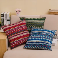 bohemian hotel ethnic style pillow case striped living room sofa cushion pillow covernot included pillow core