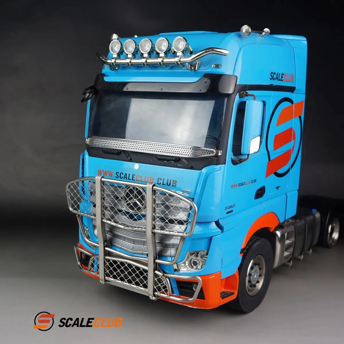 Модель Scaleclub 1/14 для Benz Actros Drag Head металлический забор предотвращения столкновений