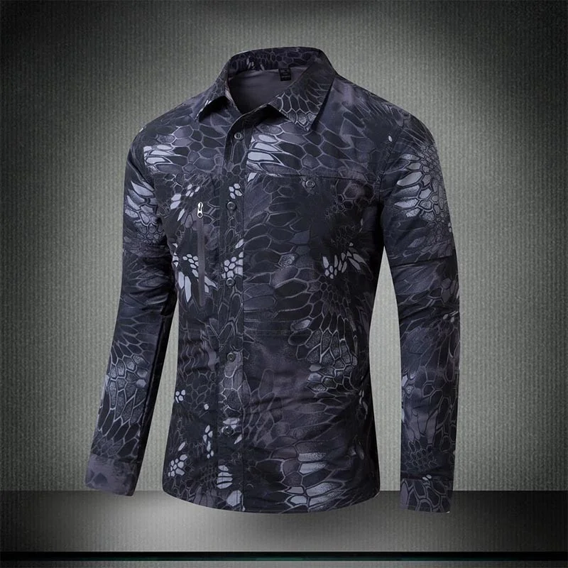 

Summer Outdoor Sports Fast Dry Detachable Camo Tops Men Climbing Hiking Training Quick Dry Breathable Tactical Military Shirt