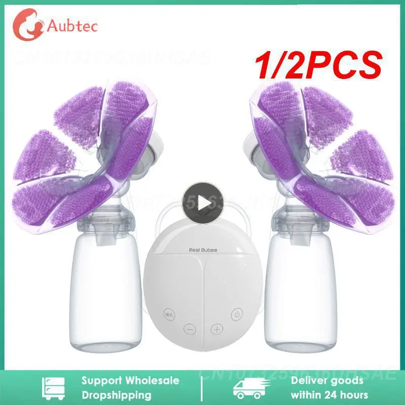 

1/2PCS Baby Feeding Bottle Real Bubee Single Double Electric Breast Pump Baby Breast Feeding Infant Nipple USB Breast Pumps For