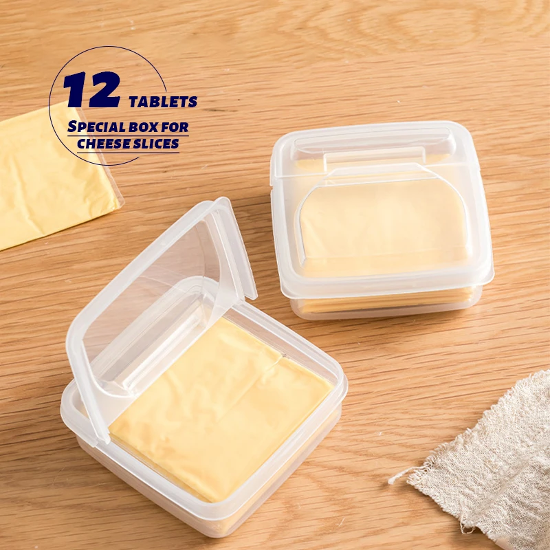 

2 шт. коробка для хранения сливочного сыра, портативный холодильник, органайзер для сохранения свежести фруктов и овощей, прозрачный контей...