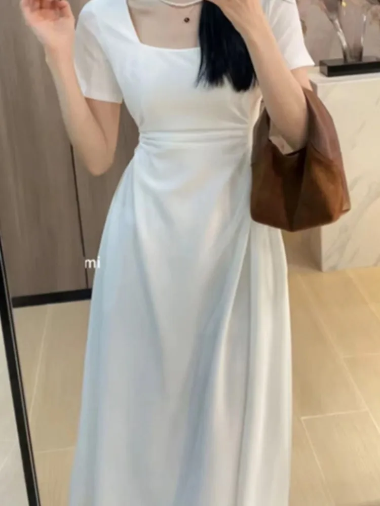 Элегантное женское модное однотонное шикарное платье А-силуэта винтажное