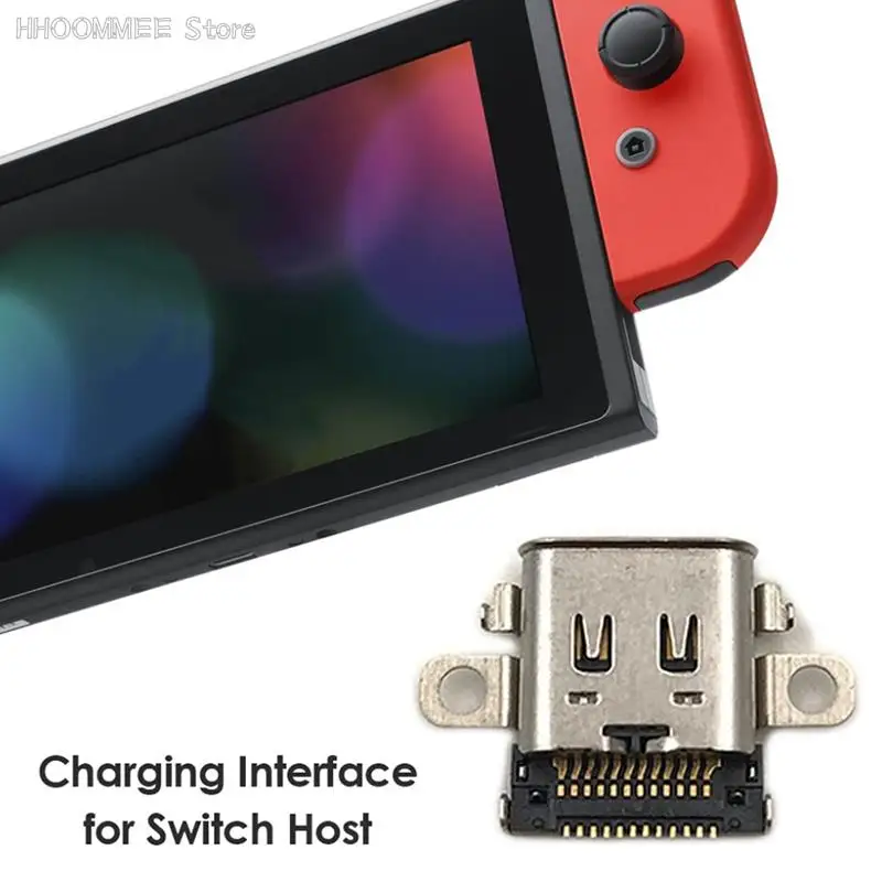

New 1PC Game Console Replacement USB C Charging Port Charger Socket For Nintendo Switch Game Host Repair Parts Accessories