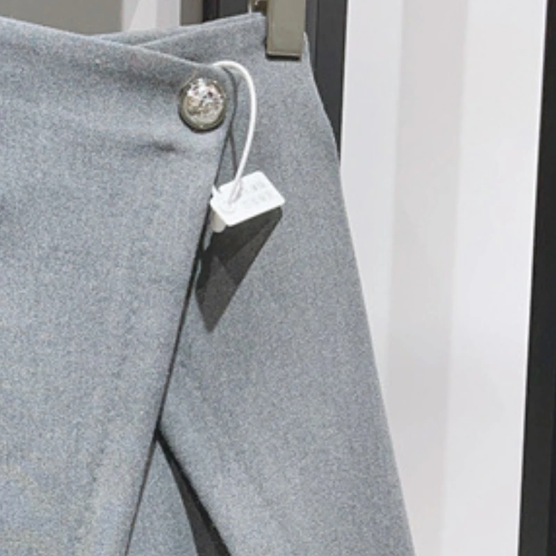 

2023 Early Autumn New Solid Color Slanted Placket All-match Women Culottes