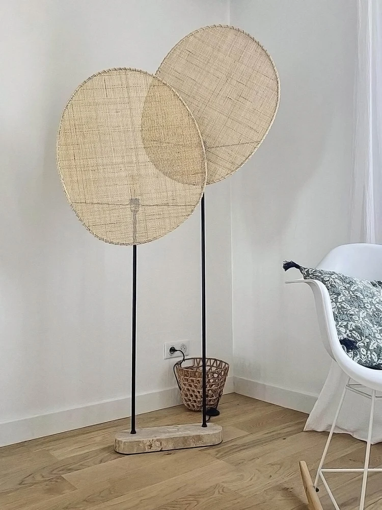 Современная бамбуковая Подвесная лампа ручной работы в японском стиле для