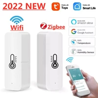 wifi zigbee smart temperature humidity sensor indoor outdoor hygrometer thermometer detector alexa google home smartlife 222