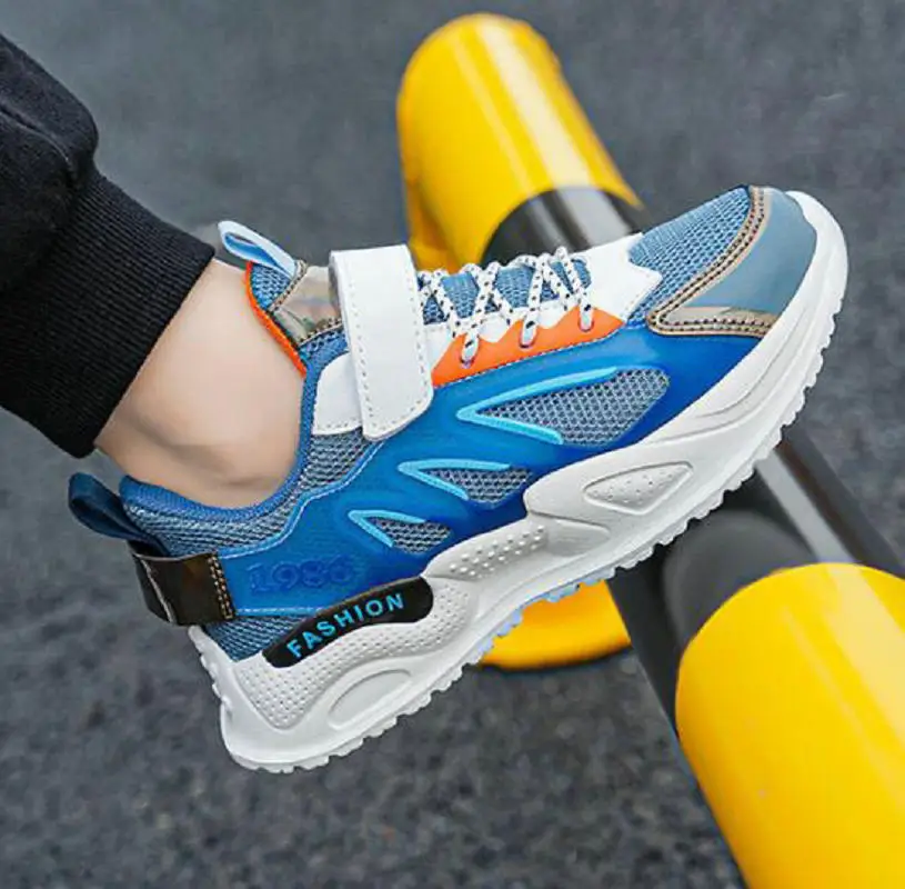 Four Seasons Children's Fashion Sports Shoes Boys' Running Leisure Breathable Outdoor Kids Shoes Lightweight Sneakers Shoes