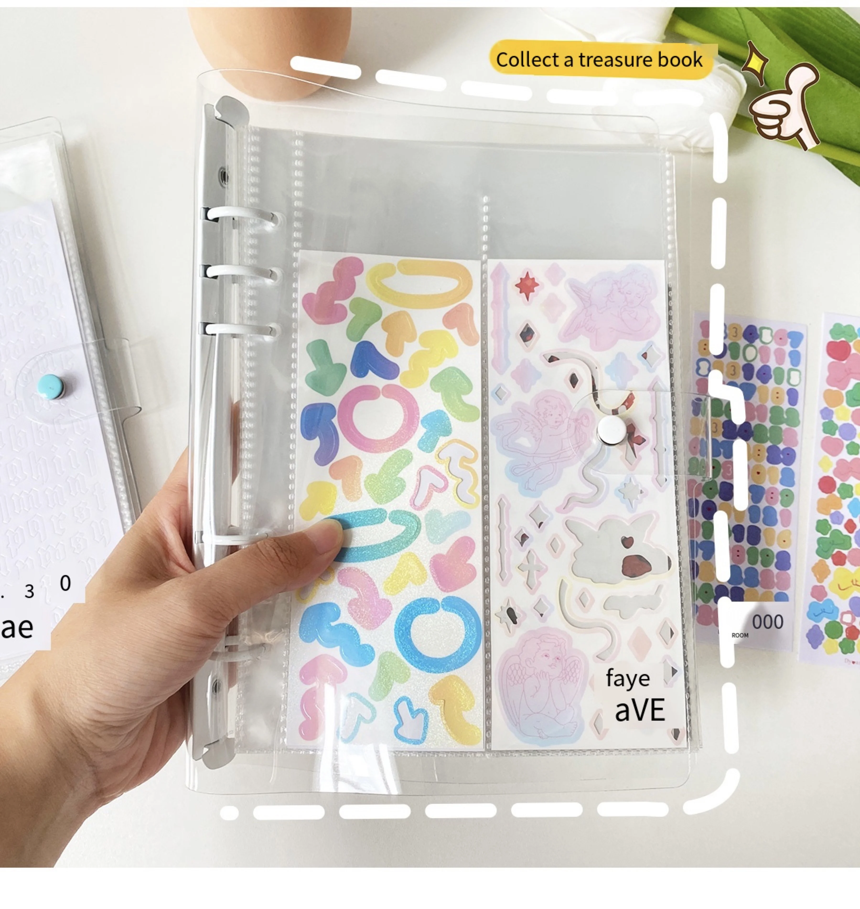 

A5 Loose-Leaf Book Hand Account Material Small Bill Classification Folder