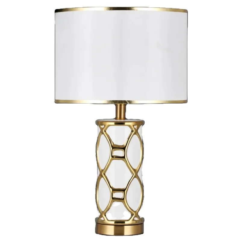 

Desk Lamp White Table Luxury Contemporary Fabric Light Decorative For Home Bedside Bedroom table bedroom night stand lampada led