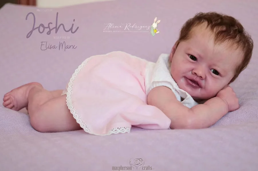 FBBD 20inch Reborn Baby Blank Kit Joshi By Elisa Marx Soft Touch Lifelike Fresh Color  Bebe Reborn DIY Parts  With COA