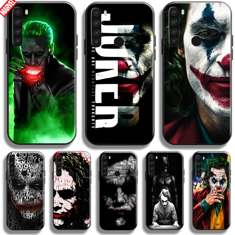 

Clown The Joker For Xiaomi Redmi Note 8 8T 8 Pro Redmi 8 8A Phone Case Black Soft Liquid Silicon Funda Back