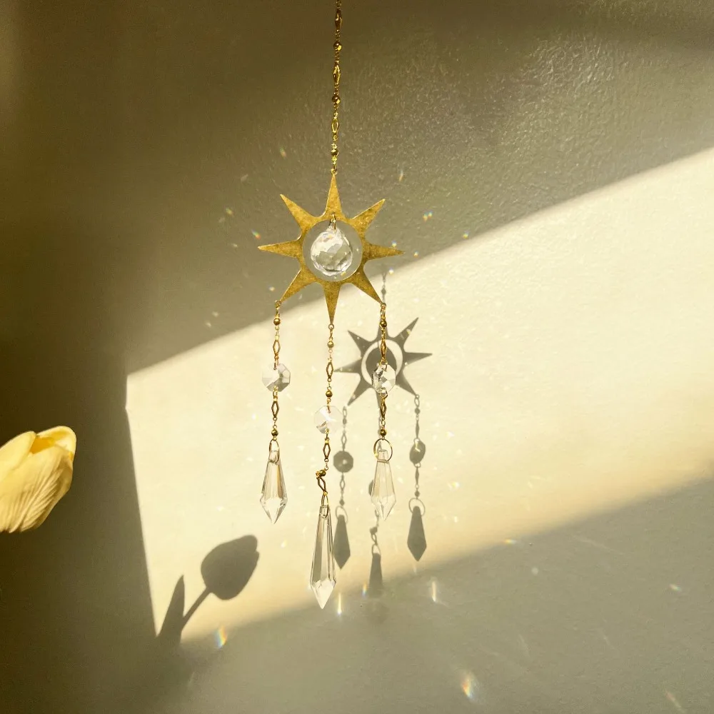 Украшения подвесные украшения хрустальные колокольчики домашний декор Радужные