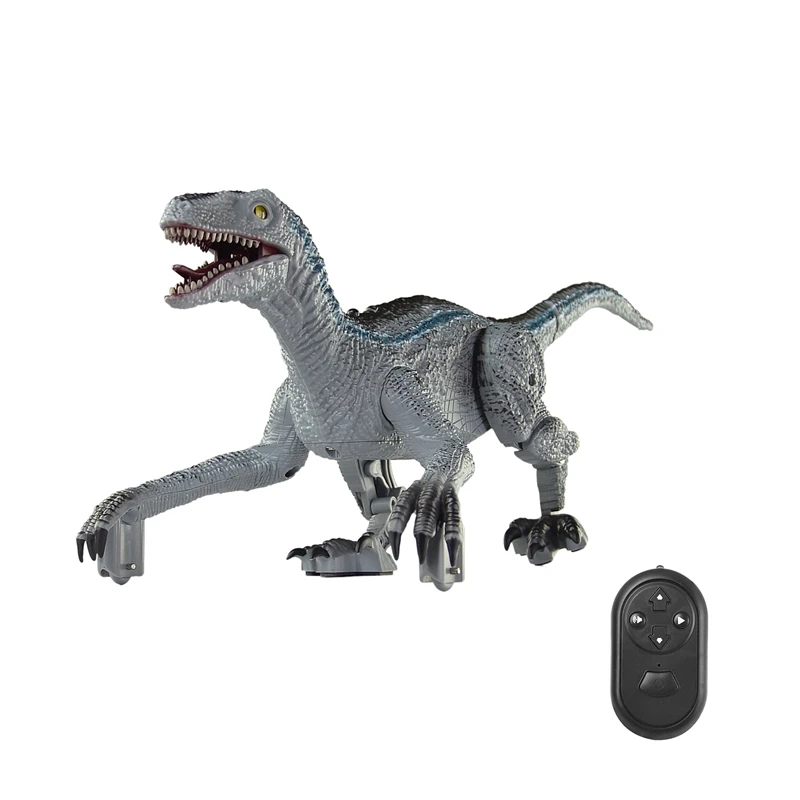 

Динозавр с дистанционным управлением, игрушки, ходячий робот, динозавр, ровное звучание, симуляция Велоцираптора, радиоуправляемая игрушка