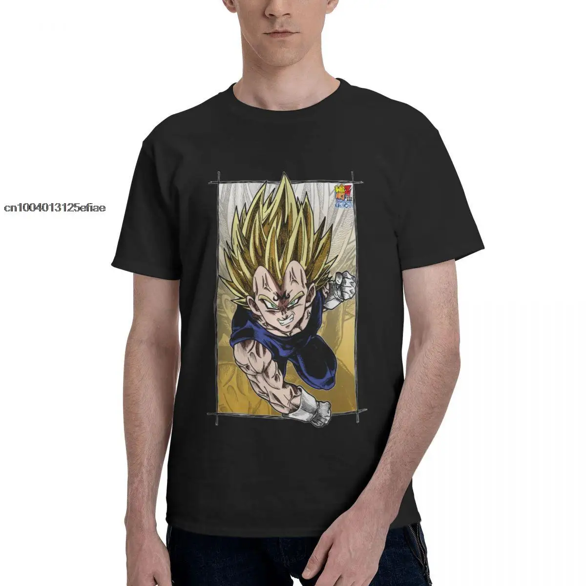 

Men's T-Shirts Majin Vegeta Fashion 100% Cotton Tees Short Sleeve Saiyan Dbz Bandai Dragon Ball T Shirt Crewneck Clothing