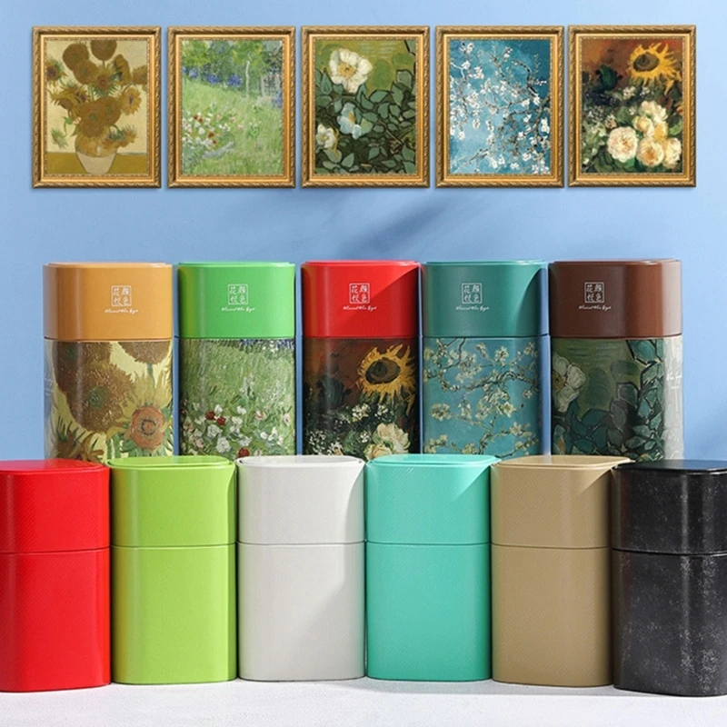 Металлическая чайная жестяная коробка свободный контейнер для хранения чая