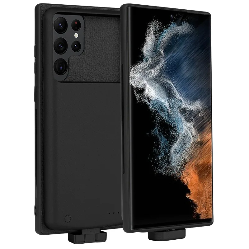 

5000mah Battery Charger Case For Samsung Galaxy S22 Ultra S22U A13 Battery Case Portable External Battery Charger