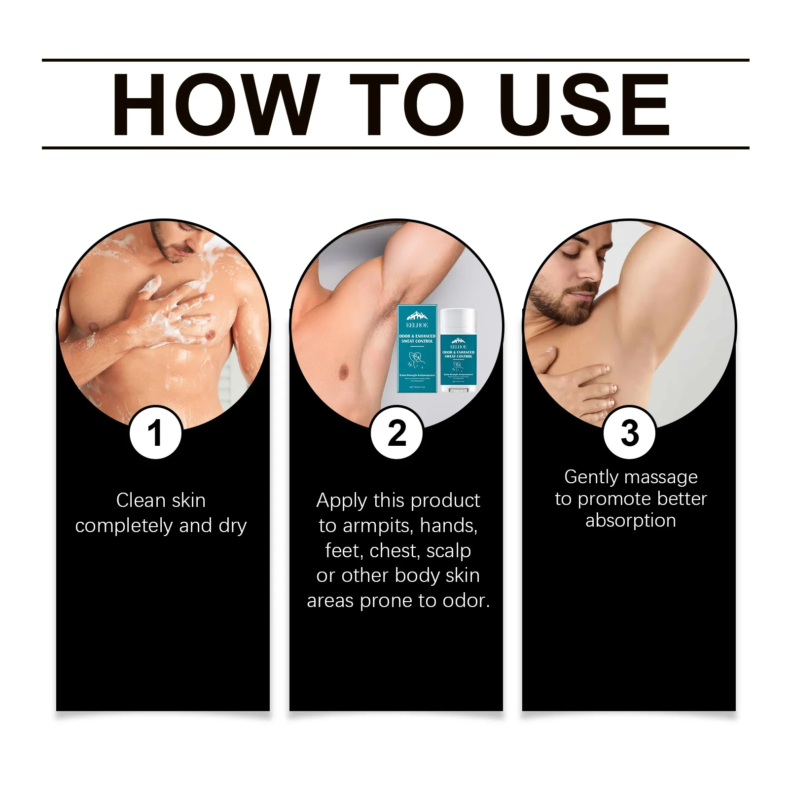 Дезодорант-антиперспирант для мужчин удаление запаха подмышек витамин Е тела