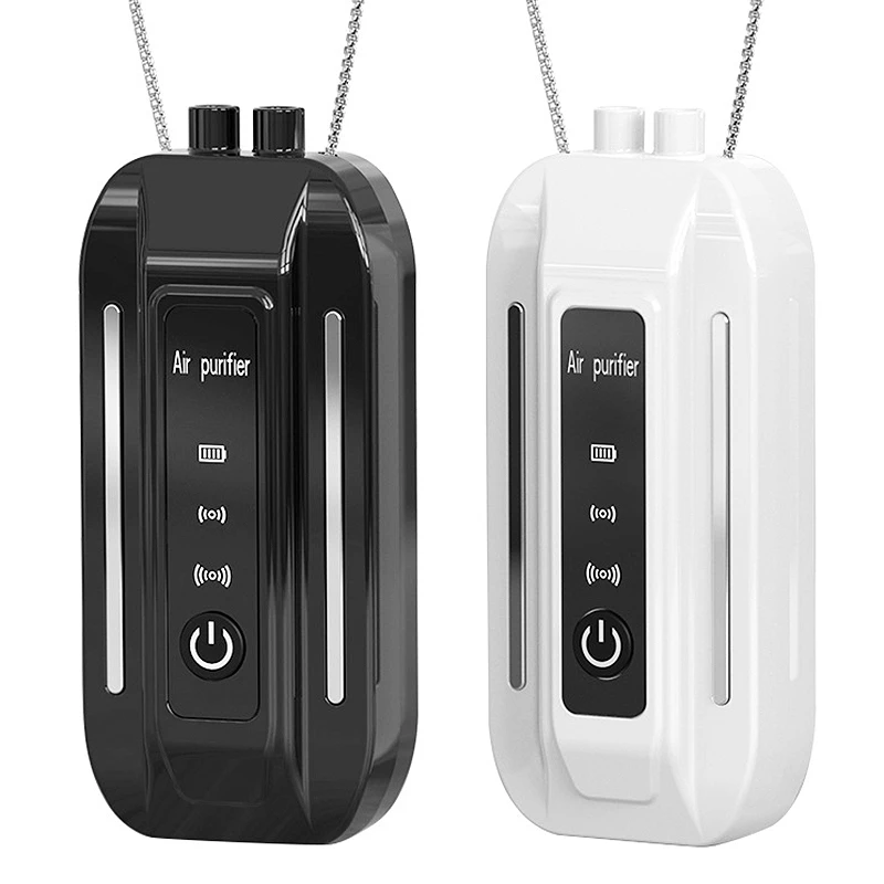 

2 Pcs Necklace Hanging Neck Air Purifier Fashionable Personal Wearable Mini Portable Negative Ion Air Purifier