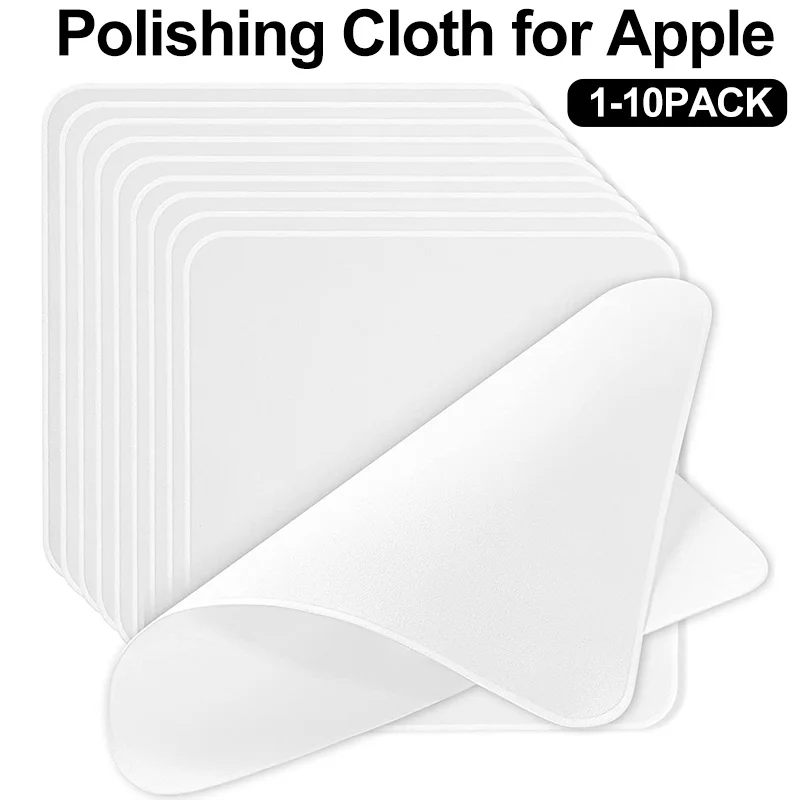 

10pcs Universal Polishing Cloth for Apple IPhone 13 12 Pro IPad Macbook Air Screen Display Camera Polish Cleaning Wipe Cloths