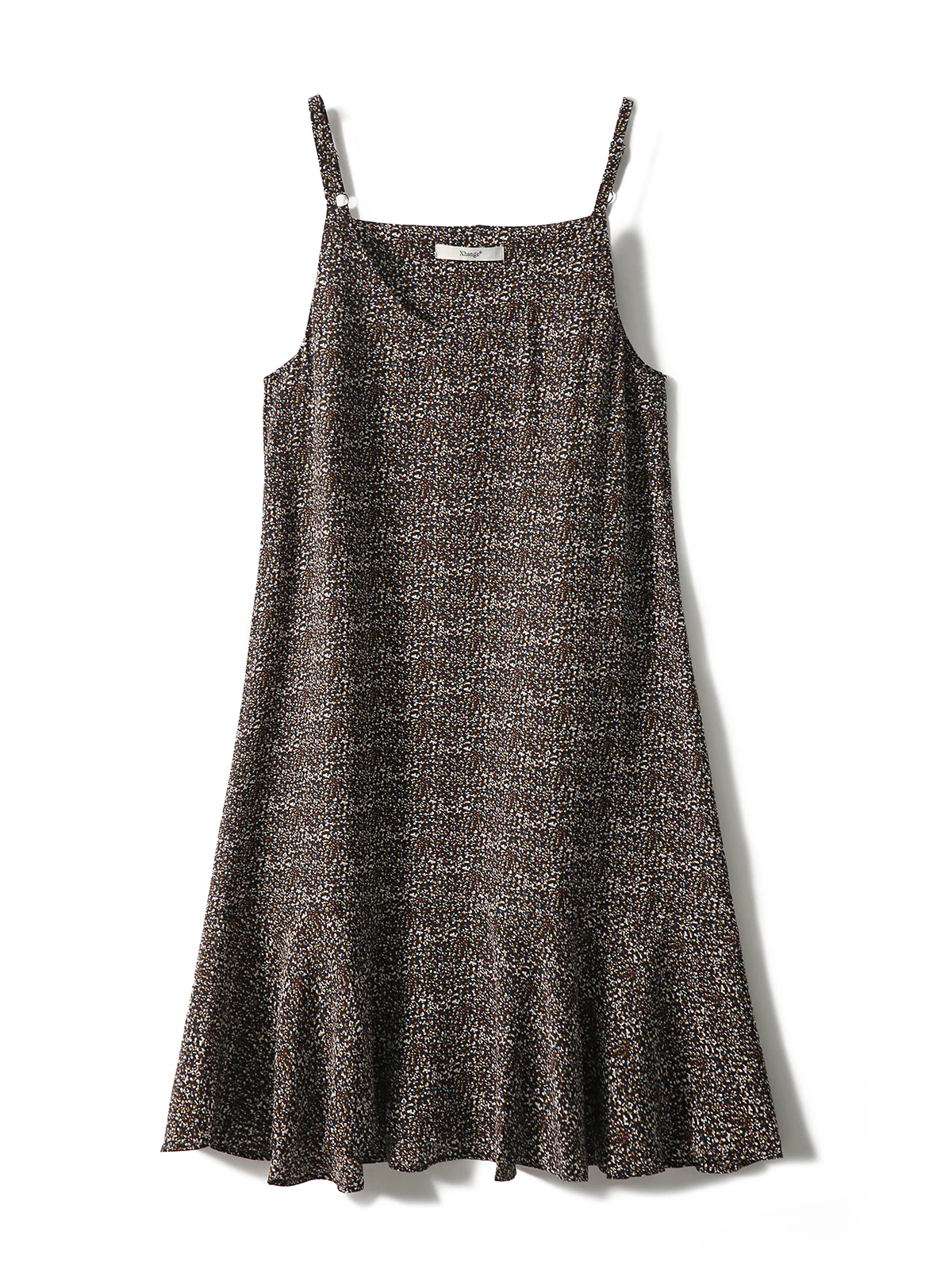 Xiaohan Pavilion Yan Pressure Qunfang Элегантное шелковое платье с маятниковым листом лотоса на