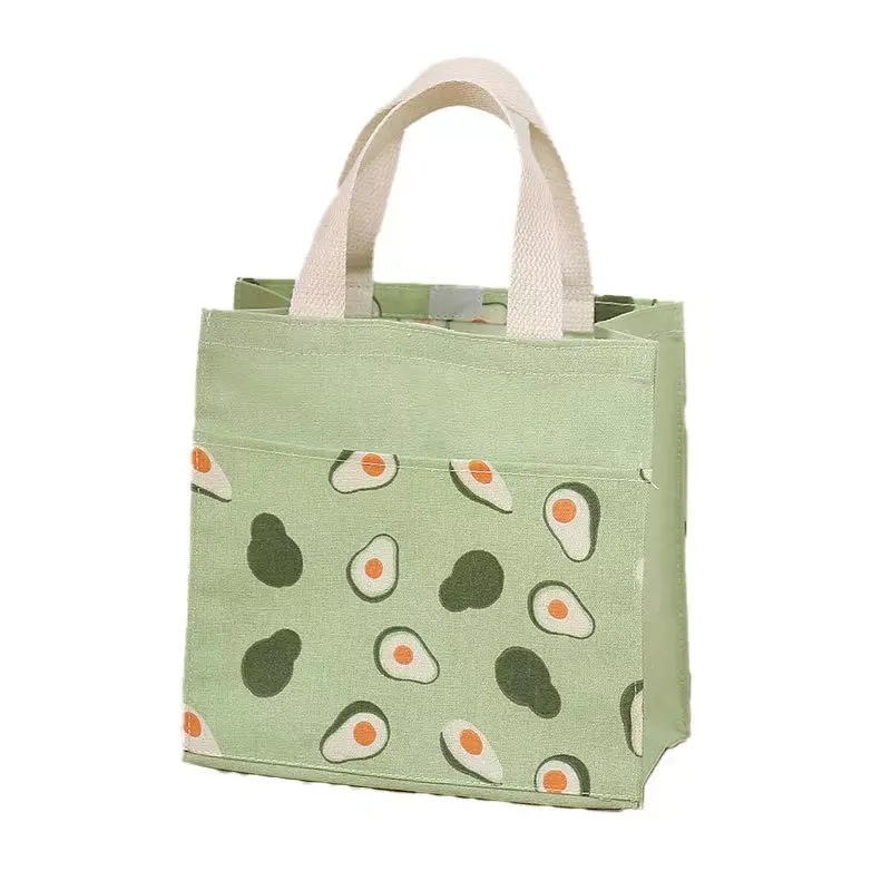 

Brand New Fabric Cotton Canvas Reusable Dual-use Cotton and Linen Pocket Handbag Shopping Bag Reusable Storage Bag Grocery Bag