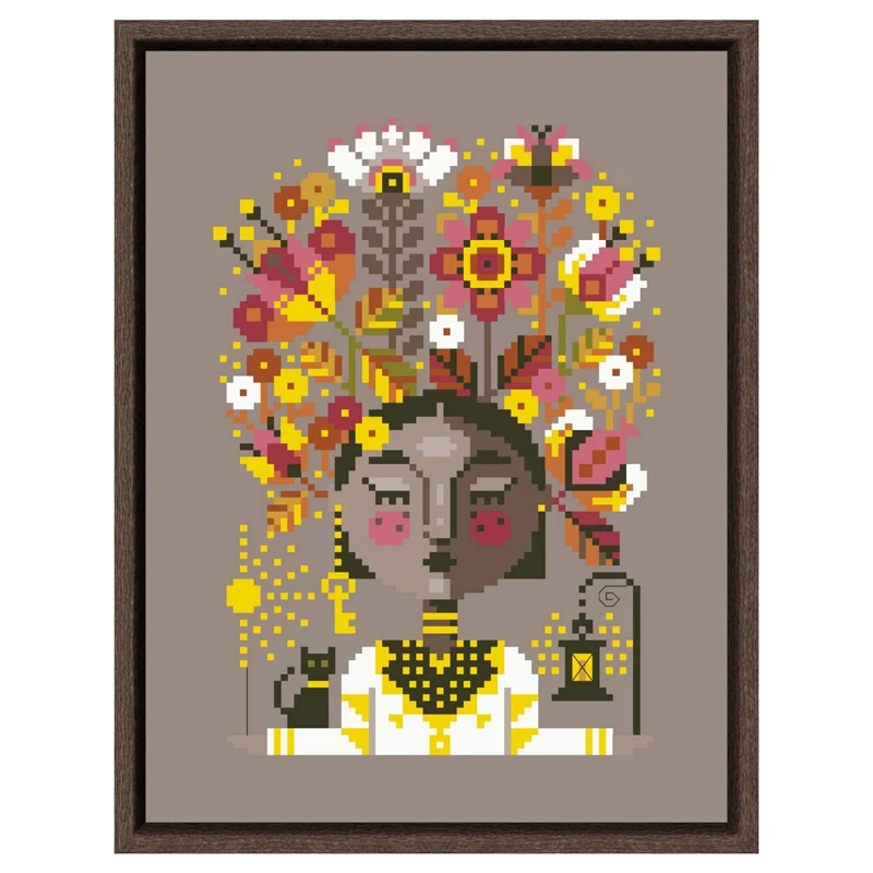 Набор для вышивки крестиком Цветочные мечты мультяшная хлопчатобумажная нить 18