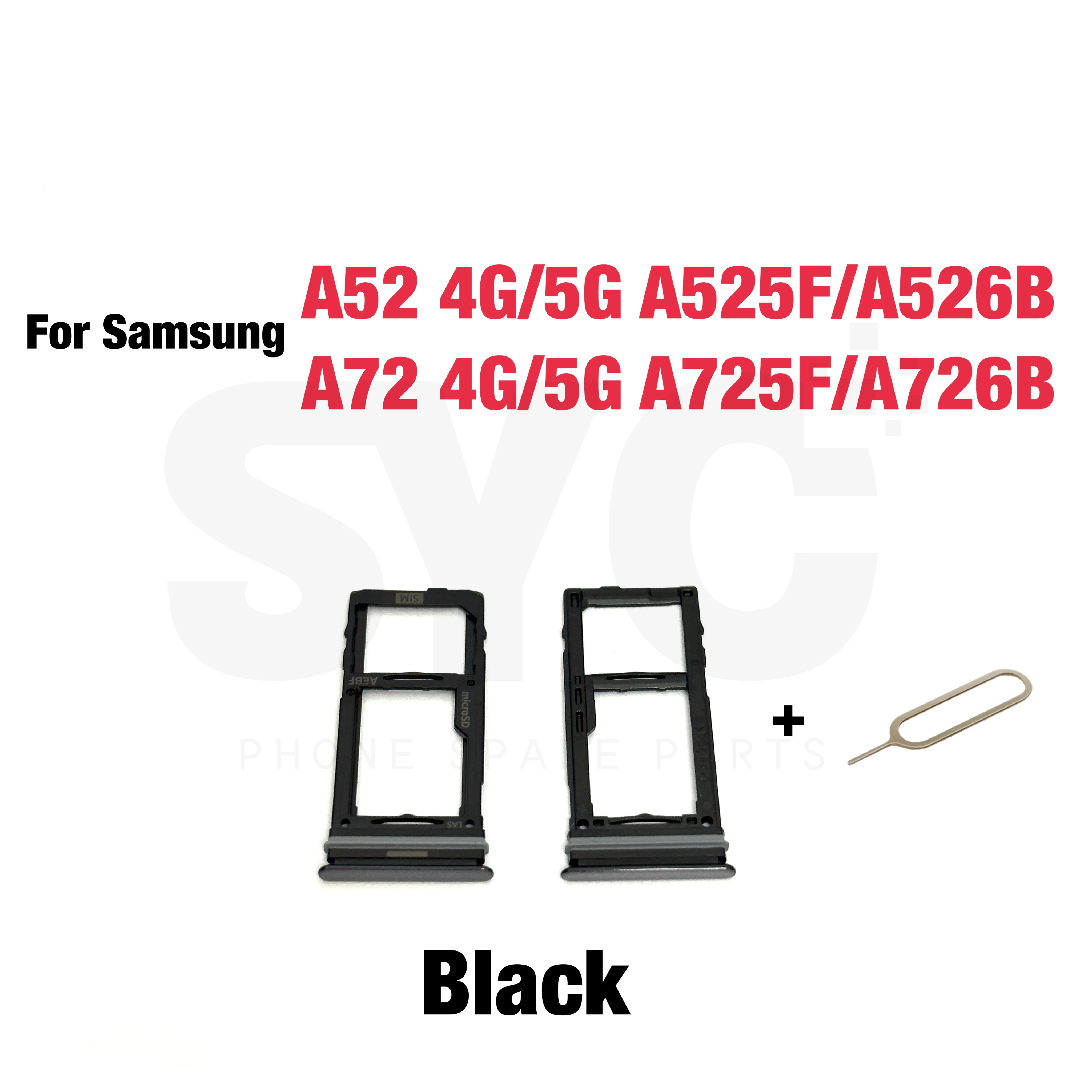 Лоток для Sim-карты телефона SD Samsung Galaxy A52 A72 4G 5G A525 A526 A725 A726 Новый адаптер SIM-карты