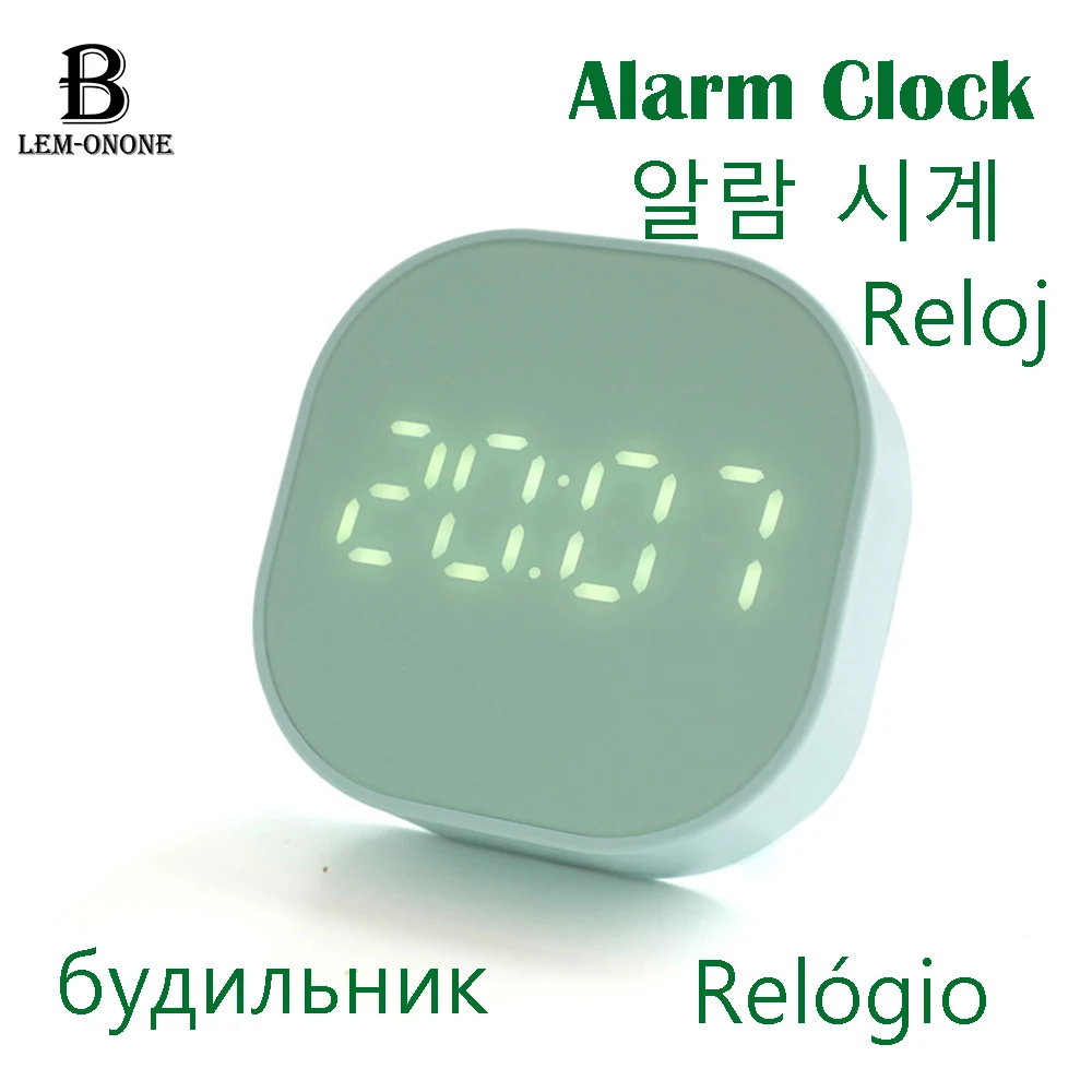 

Mini Digital Alarm Clocks Table Clock with Backlight Snooze Temperature Magnetic Suction Timer for Kitchen Home Decor Kids Gifts