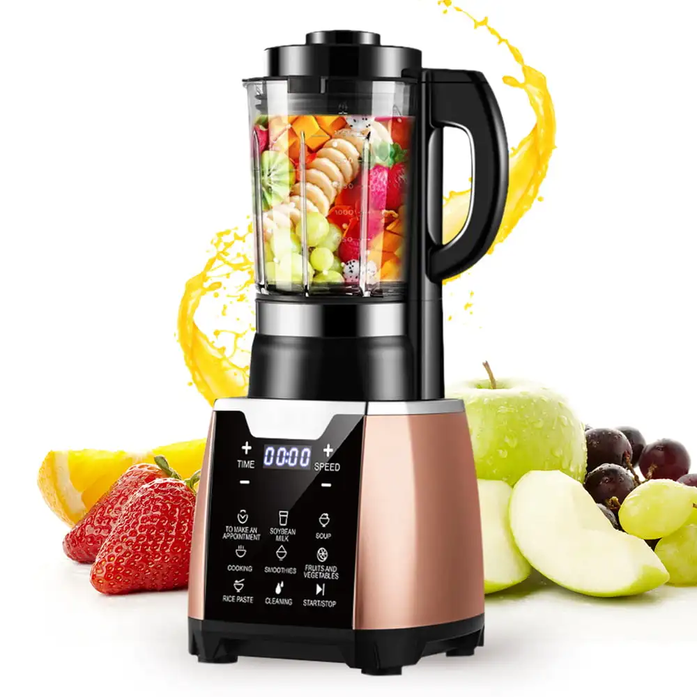 Blender 1450W Professional Countertop Blender High Power Smoothie Maker 68 oz with Built-in Timer for Crusing Ice, Frozen Desser