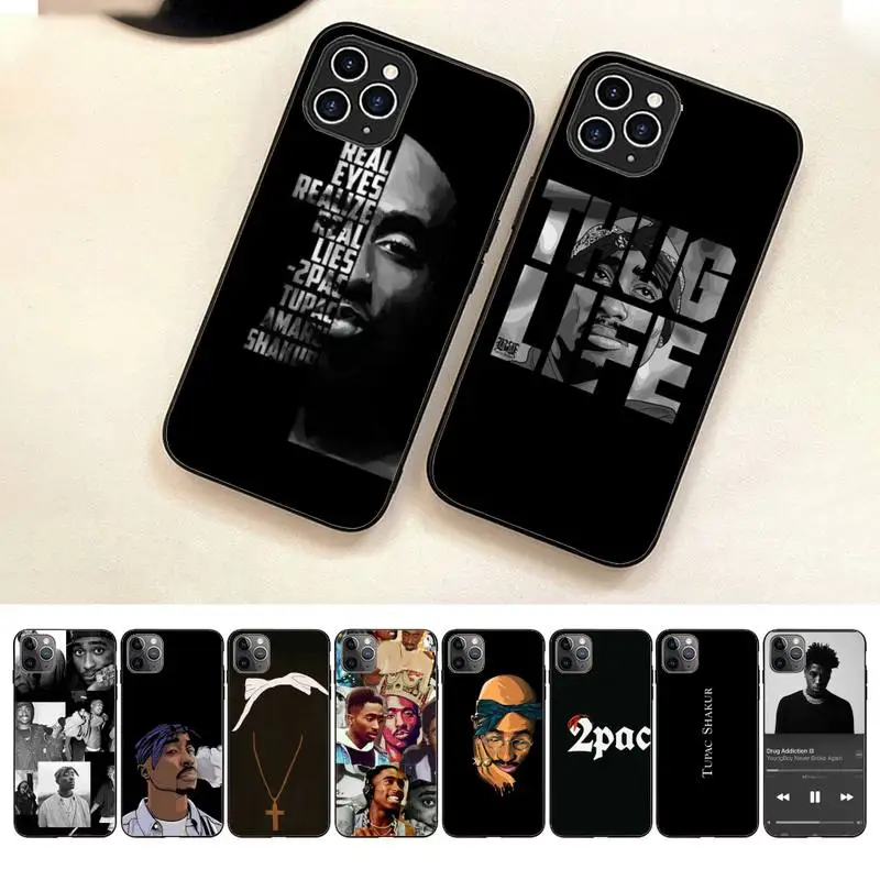 

2Pac Makaveli Tupac Amaru Shakur Phone Case For Iphone 7 8 Plus X Xr Xs 11 12 13 Se2020 Mini Mobile Iphones 14 Pro Max Case
