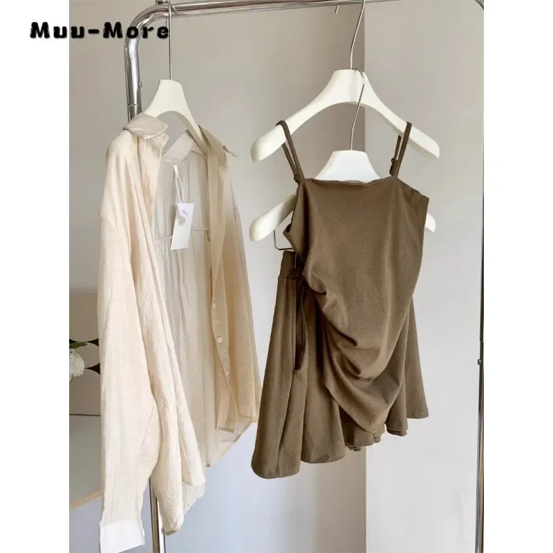 Милый винтажный стиль комплект из 3 предметов женский свободный жилет + тонкая