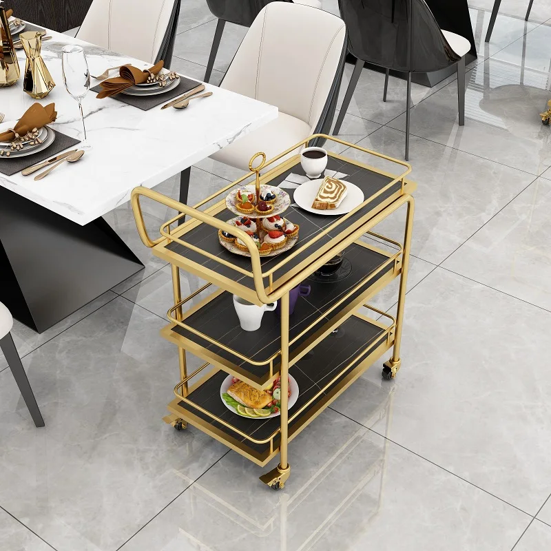 

Kitchen Rolling Trolley Organization Shopping Storage Cart Utility Living Room Meuble Cuisine Hotel Furniture FY20XP