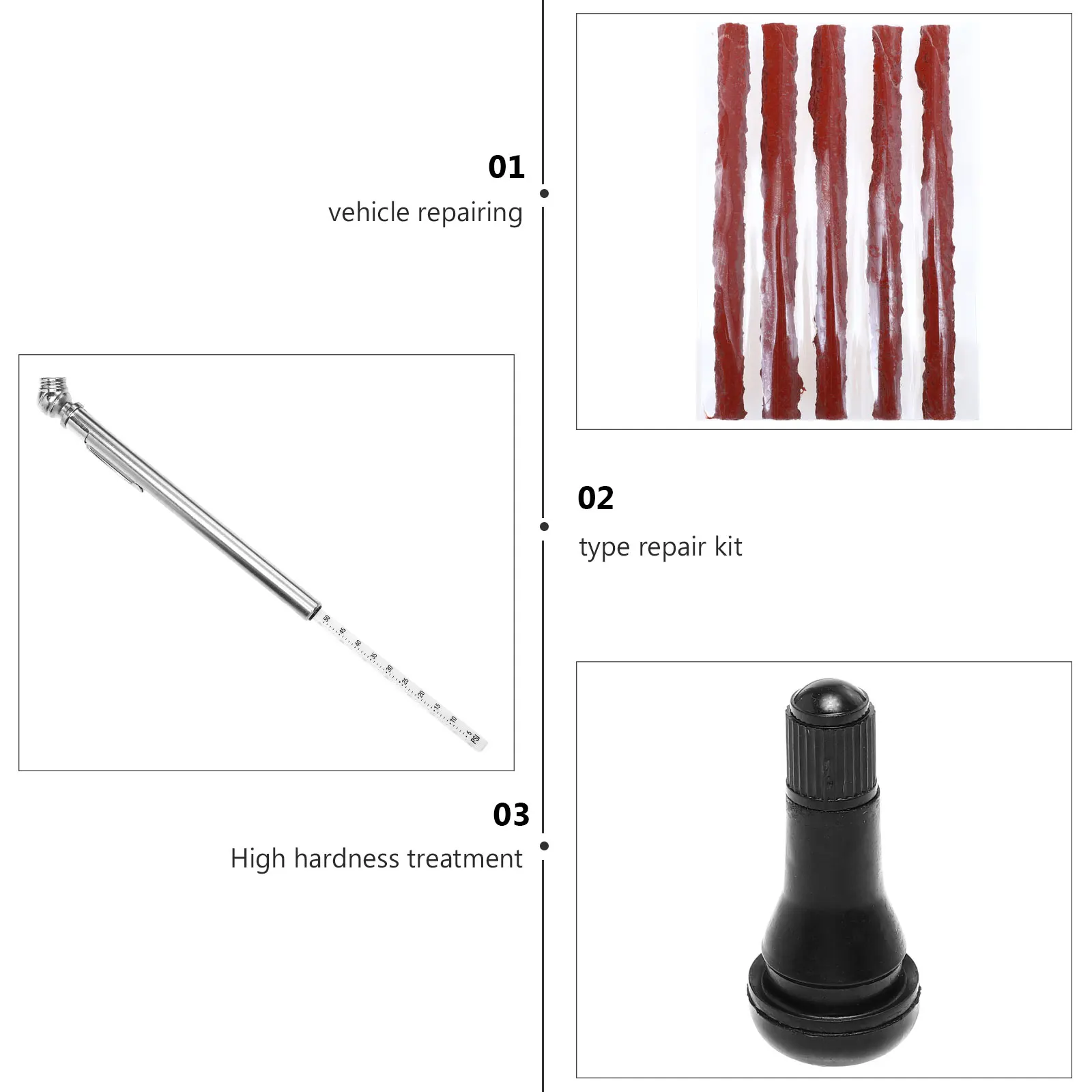 

58pcs Tire Repair Kit Auto SUV Car Tire Tyre Repair Tool Practical Hand Tools Heavy-duty tire repair Tubeless tire repair tool