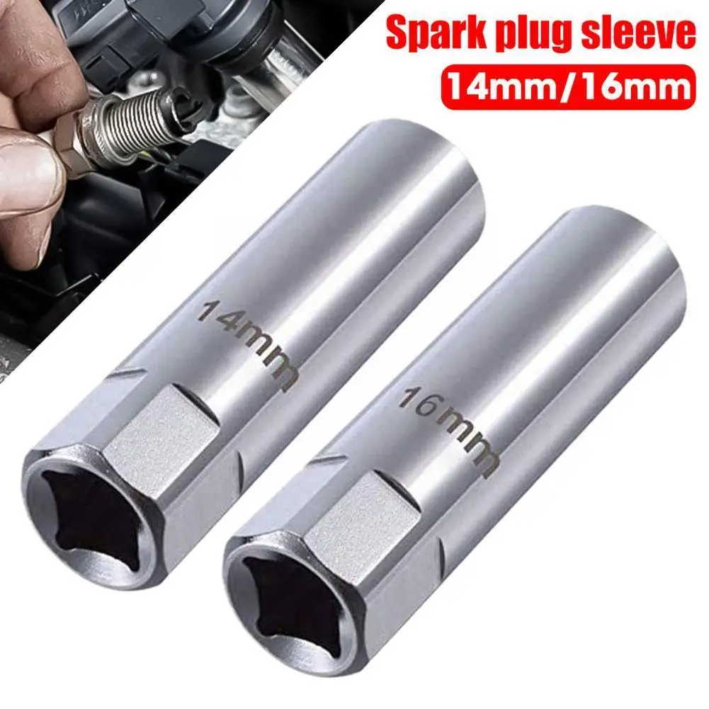 

Universal Spark Plug Sleeve Wrench 3/8" Socket Magnetic Angle Car Wall Spark 16mm 14mm 12-Point Removal Tools Plug Thin I8B3