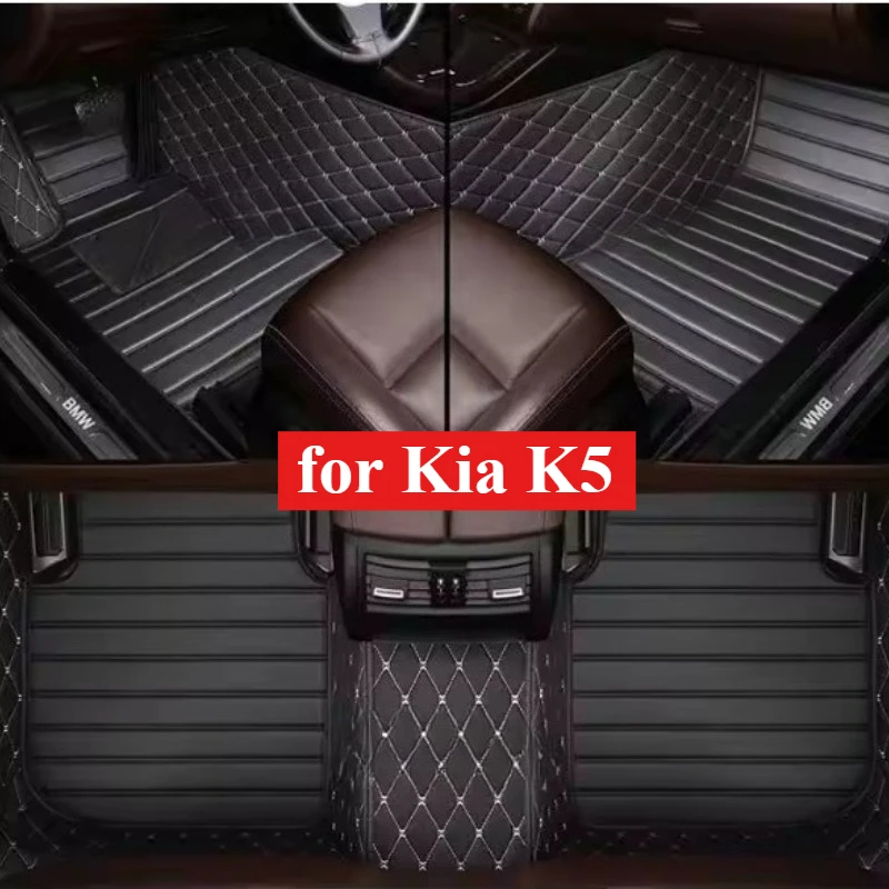 Фото Автомобильные коврики на заказ для Kia K5 2010-2025-2026, автомобильные ковры, аксессуары для ног, противоскользящие вкладыши для погоды, внутренние коврики, багажник №1