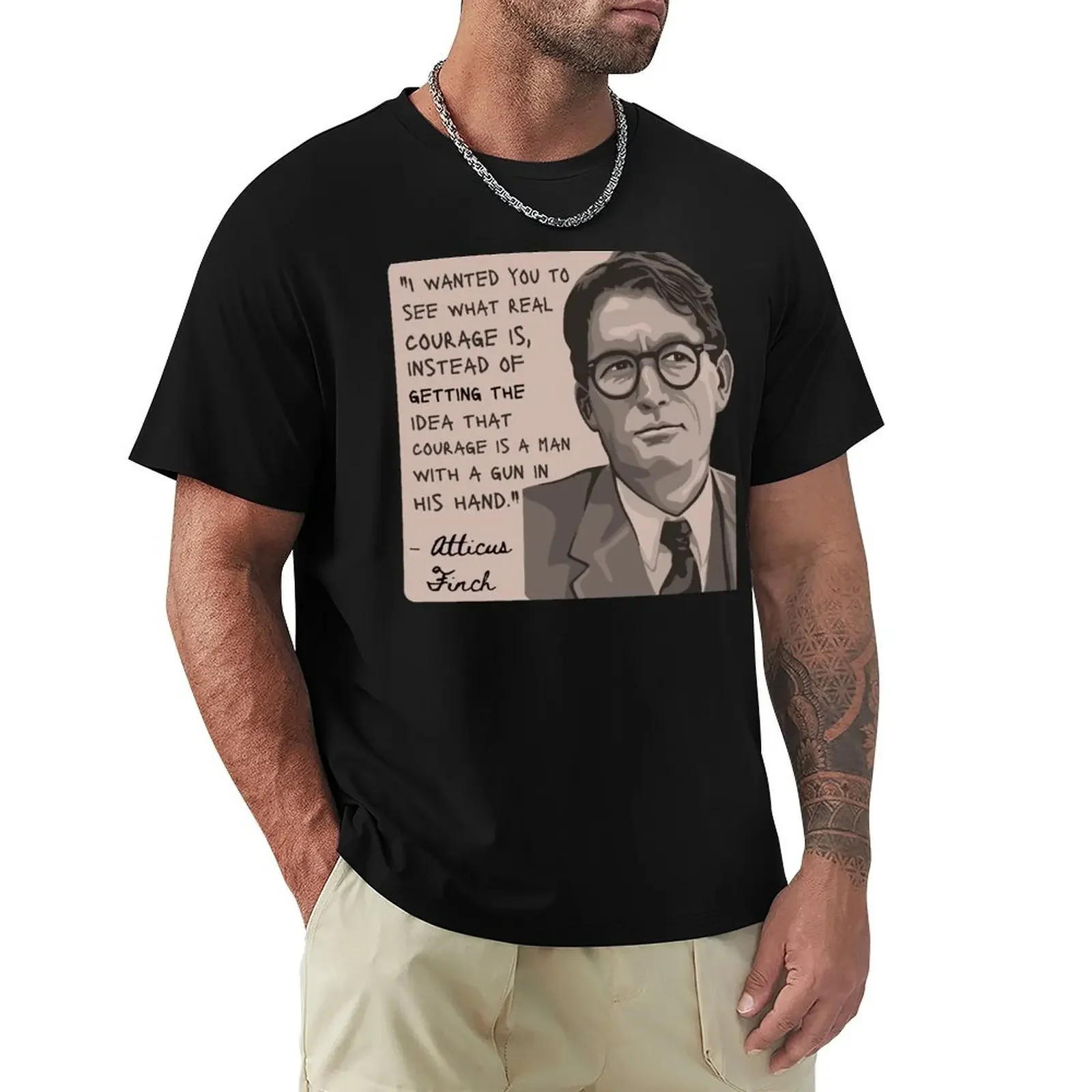 Футболка Atticus Finch Quote мешковатые рубашки дешевые вещи простые черные футболки для