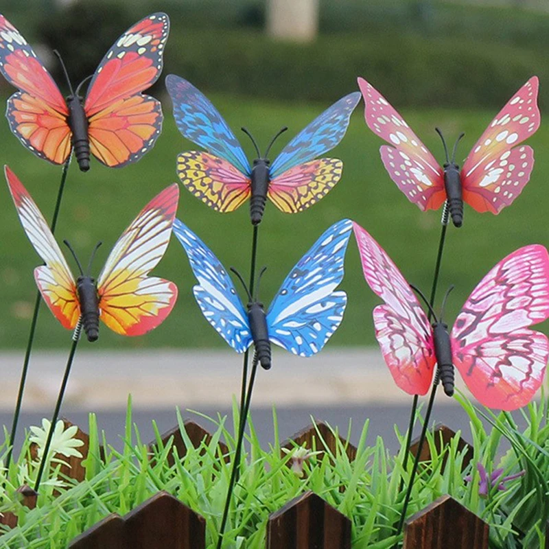 

25PCS Glowing Butterfly Garden Decoration Decorative 3d Butterflies Glow In Dark Luminous Butterflies Home Garden Decor