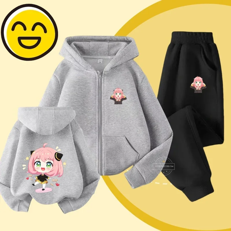 Мужские и женские толстовки с принтом героев мультфильма Ania