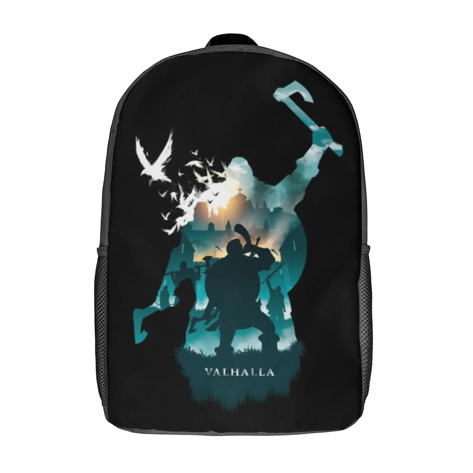 

Рюкзак Valhalla Vikings кельтский с узлом, синий глаз, мистический Бог, рюкзаки для путешествий в скандинавском стиле, воздухопроницаемые красивые ...